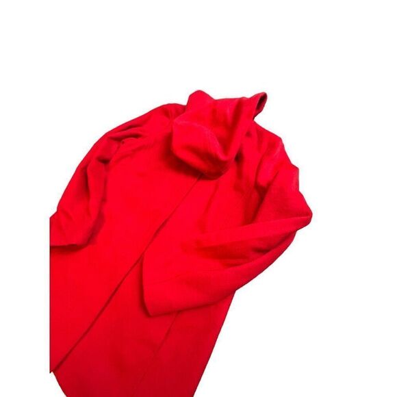 J. Jill Women's Red Wool Blend Hooded Coat Size S - Picture 8 of 9
